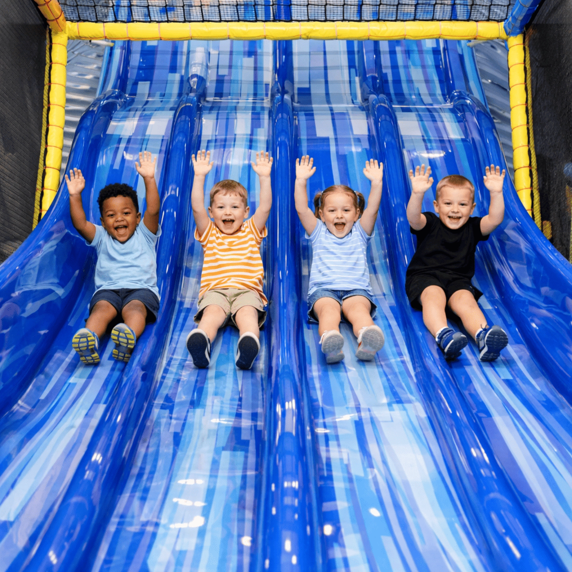 la vague toboggan jeux de glisse indoor