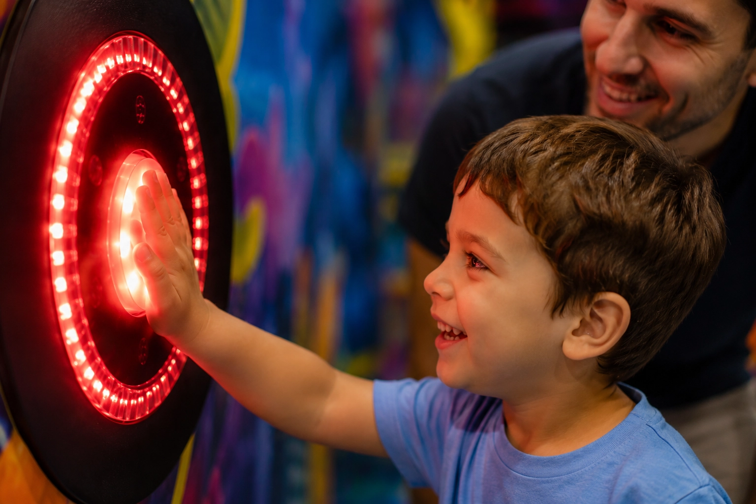 enfant souriant cible interactive