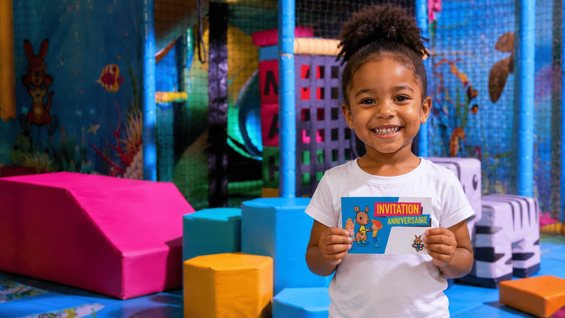 carton d'invitation anniversaire enfant you kids parc de jeux indoor