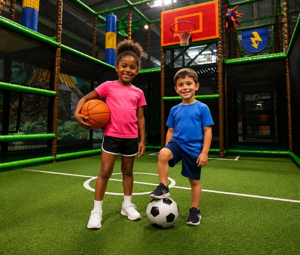 basket foot enfant parc de jeu you kids