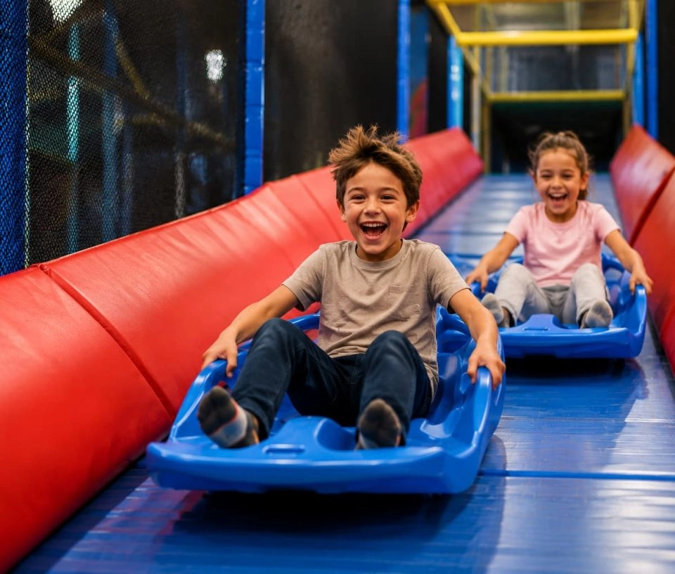 piste luge enfant aire de jeux