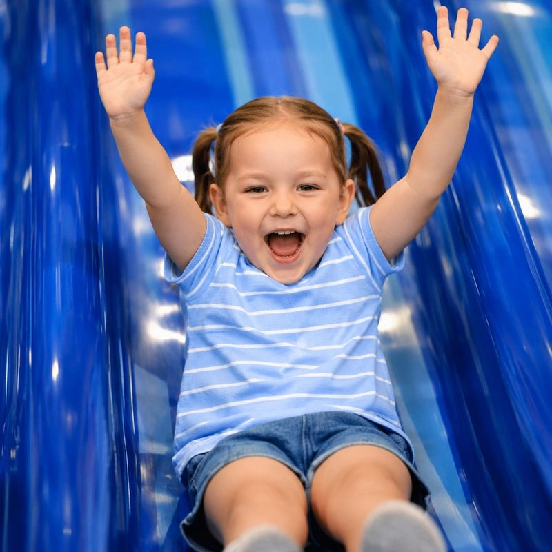 la vague toboggan pour enfant indoor