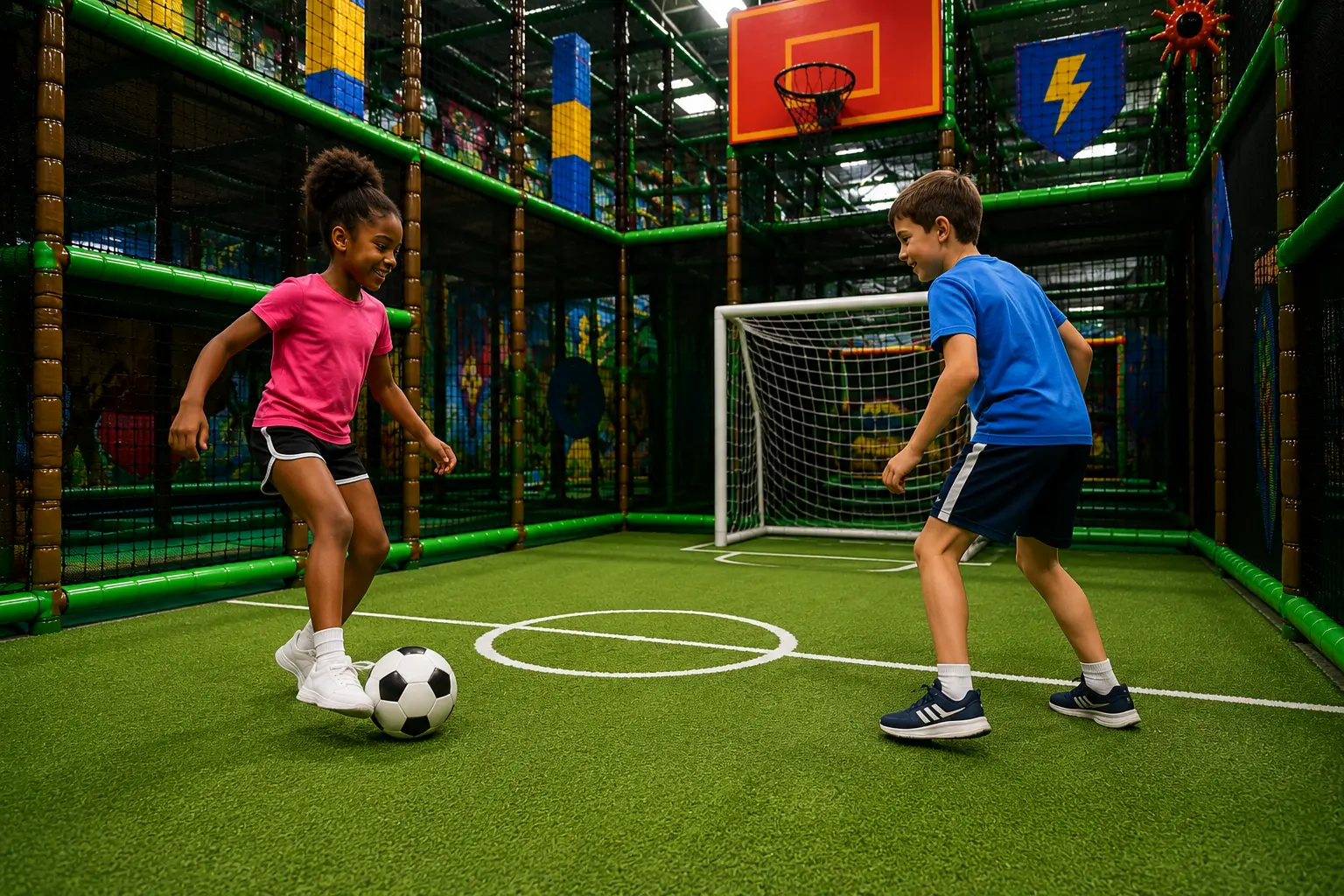 Foot et basket enfant passes