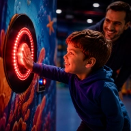 cibles interactives enfant souriant