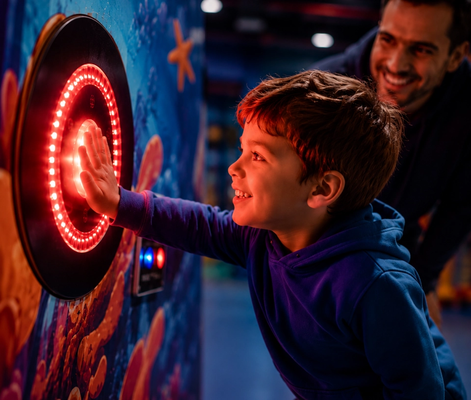 cibles interactives enfant souriant