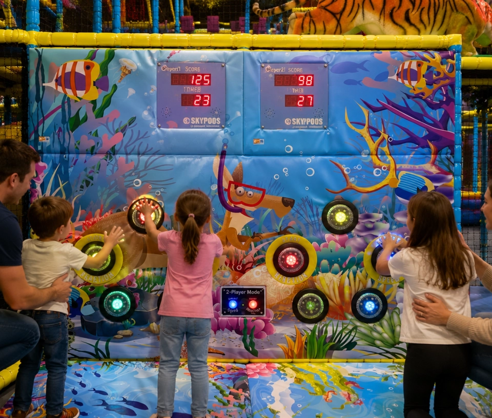 Cibles interactives parents enfants parcc de jeux