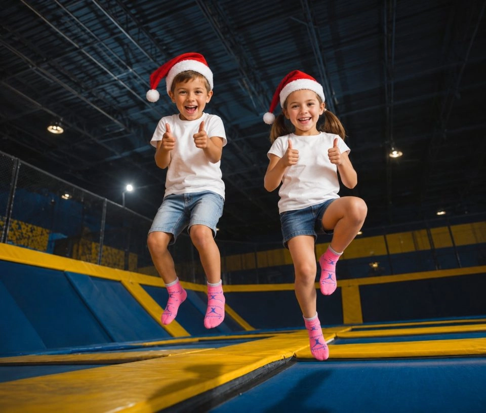 noel enfants trampoline