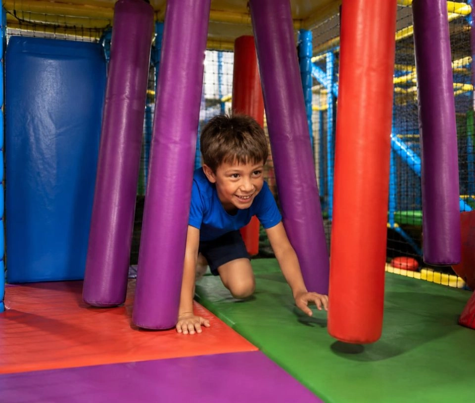parcours du combattant enfant rouleau aire de jeux