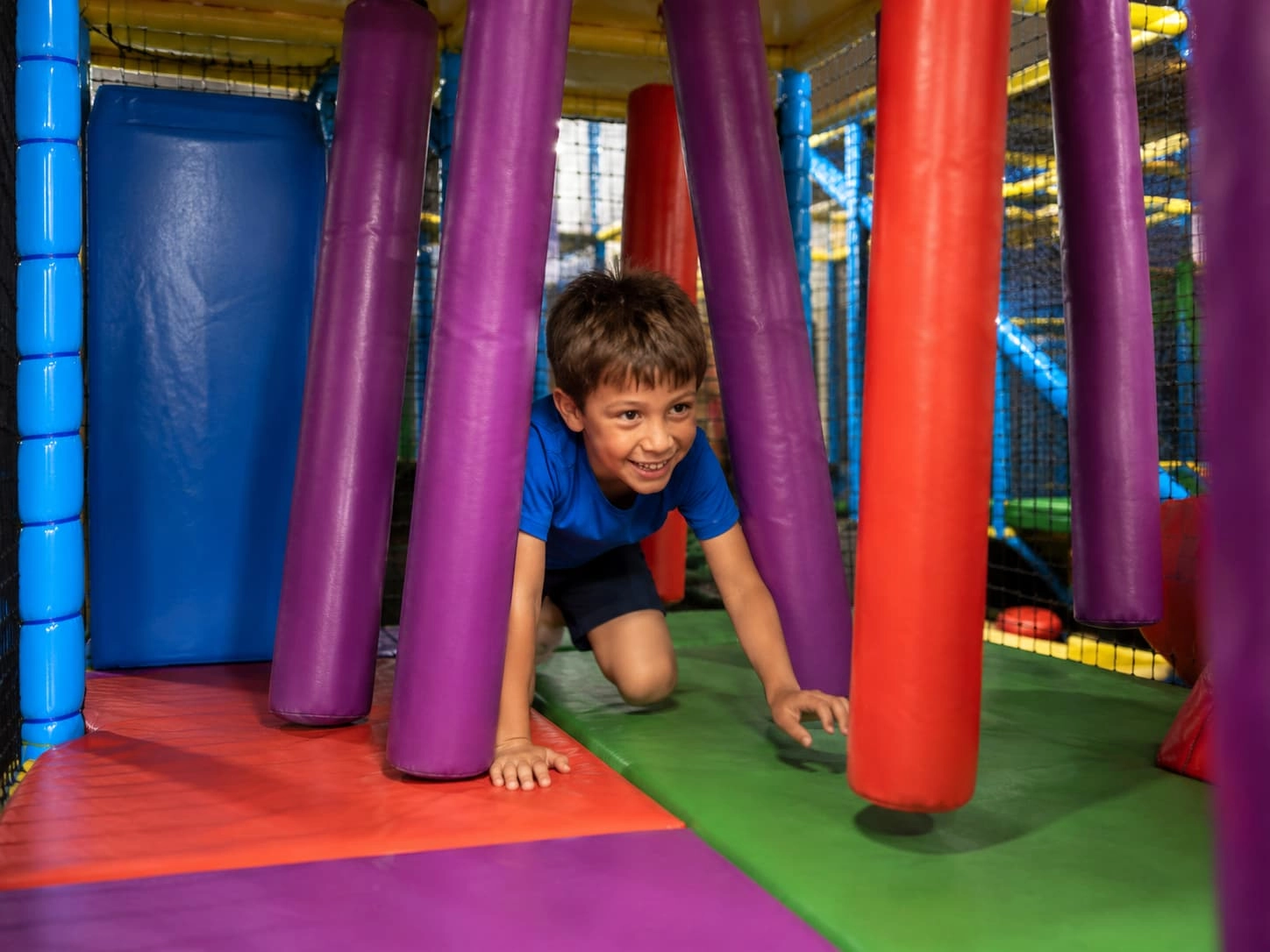 parcours du combattant enfant rouleau aire de jeux