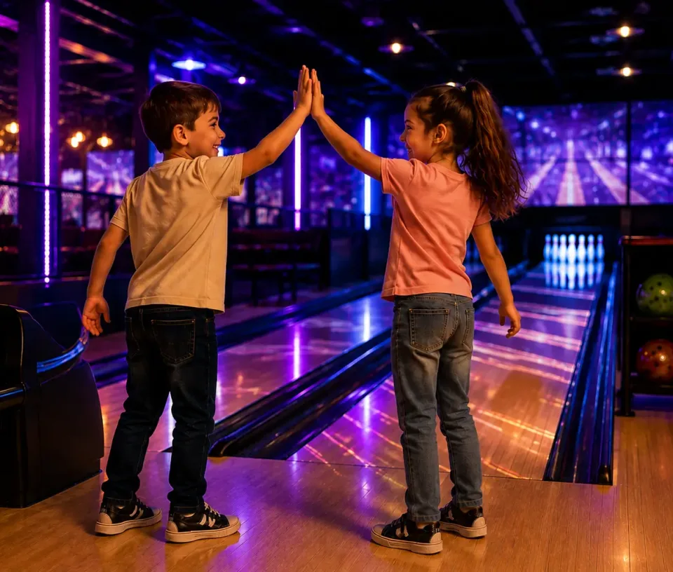 bowling famille enfant